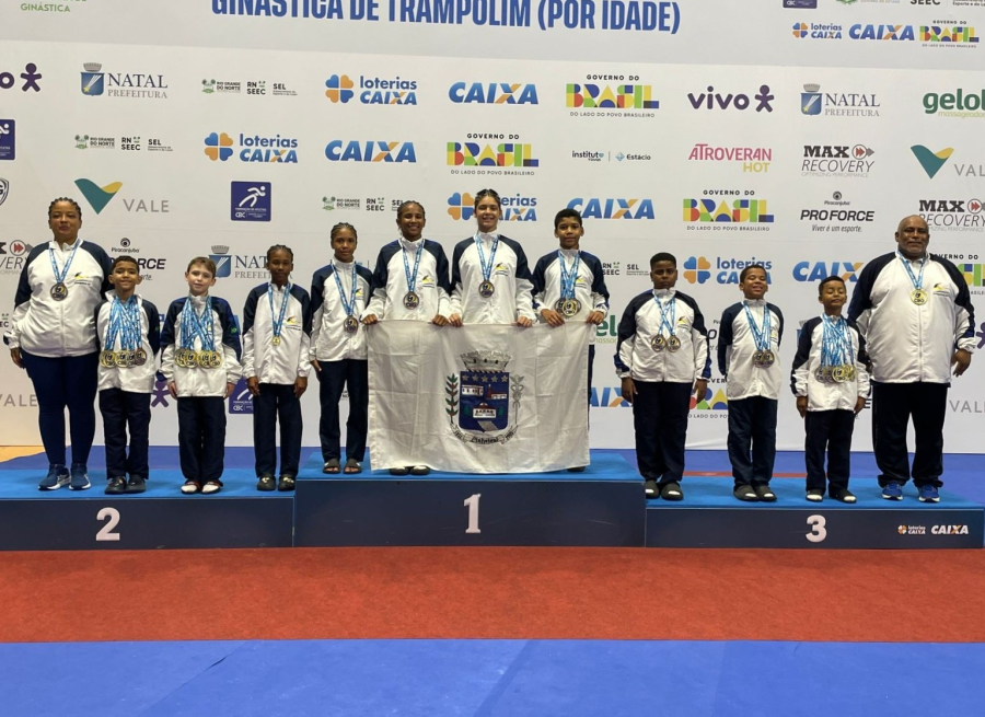Pinheiral brilha no Brasileiro de Ginástica e volta para casa com 27 medalhas